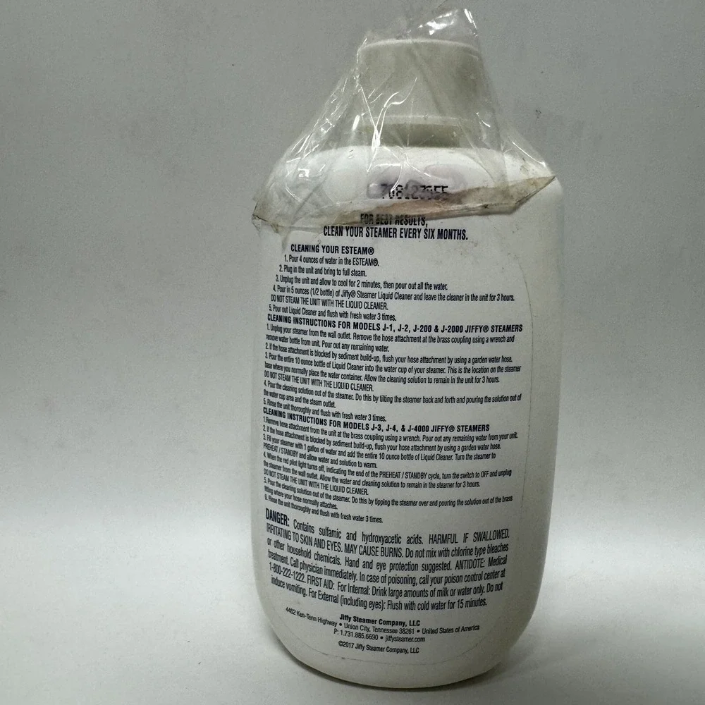 Jiffy‎ Steamer Liquid Cleaner 2008 Removes Hard Water Deposits 10 oz
